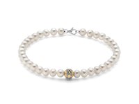 Bracciale Miluna Donna BRACC. PERLE BOULE E FANTASIA in Oro bianco Perla PBR3058V